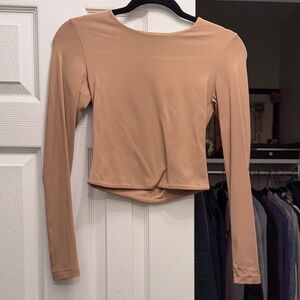 Babaton Camel Long Sleeve Top